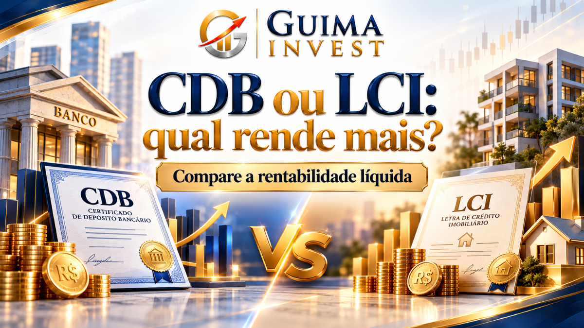 CDB ou LCI: qual rende mais? Comparação da rentabilidade líquida entre os dois investimentos, representados por títulos bancários, imóveis e moedas.