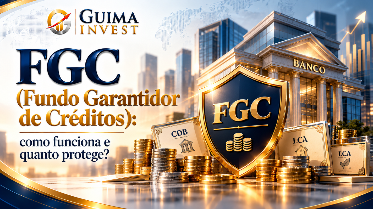 Fundo Garantidor de Créditos (FGC): como funciona a proteção de investimentos bancários, como CDB, LCI e LCA.